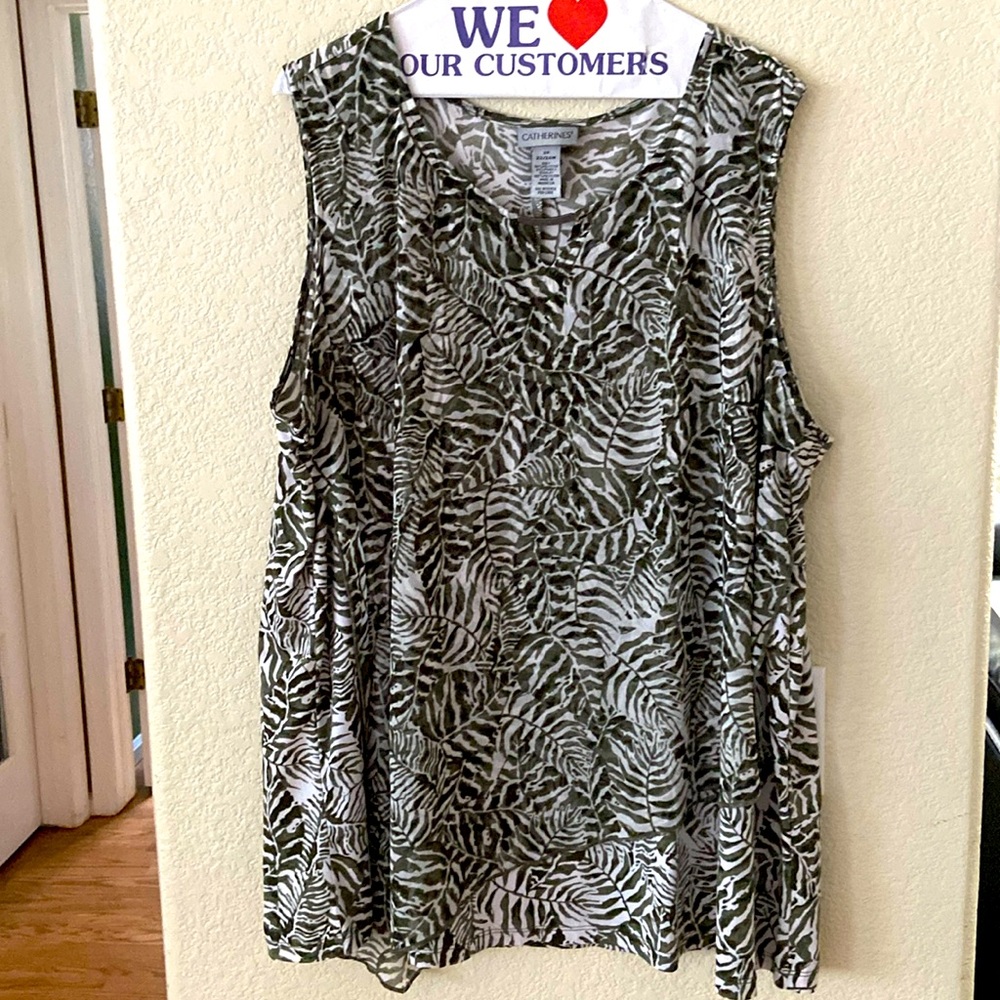 Blouse with overlay